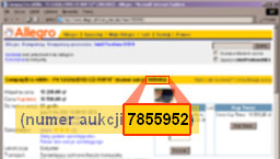 Jak odnaleĽć identyfikator aukcji w Allegro